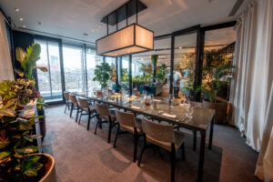 private dining room at rooftop restaurant