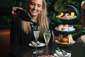 festive afternoon tea experience with champagne